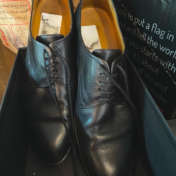 Men’s original Hugo Boss Black Oxford  Dress Shoes size 10.5 main image 8